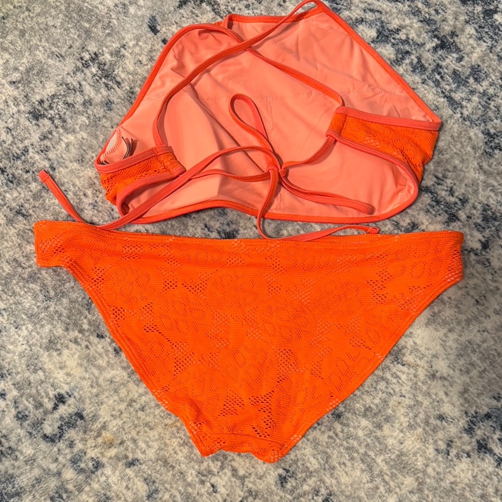 Aerie Orange pineapple Bikini Set - Picture 3 of 3